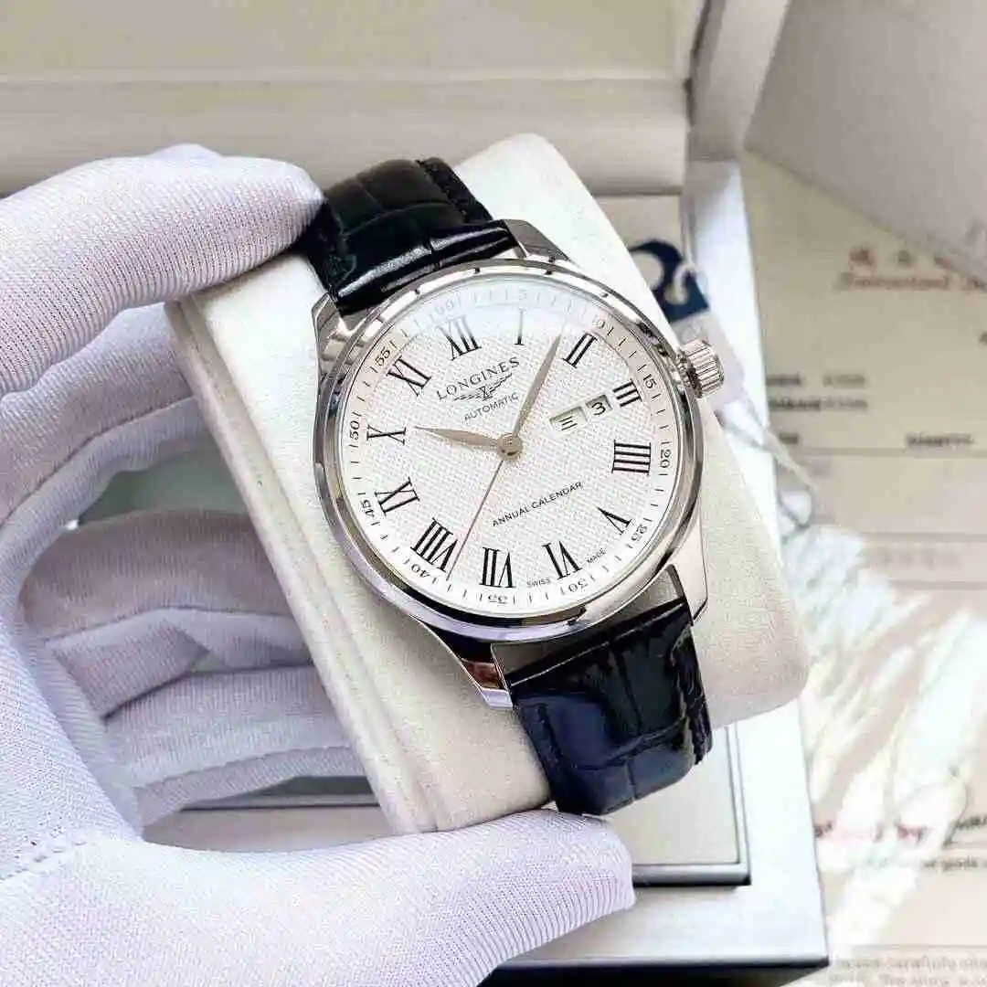 General Watches Longines Watch Men's Watch Paired with Original Fully Automatic Mechanical Movement Top Grade 316 Precision Steel Case with Mineral Super Strong Mirror Diameter 40mm KK view 9