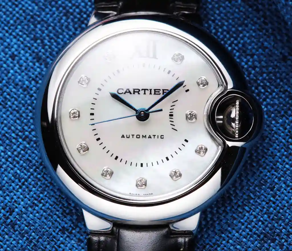 General Watches Cartier Ka@Diya Watch Women's Watch with Original Fully Automatic Mechanical Movement Top 316 Stainless Steel Case Strap Mineral Super Mirror Diameter 33mm KK06850 view 9