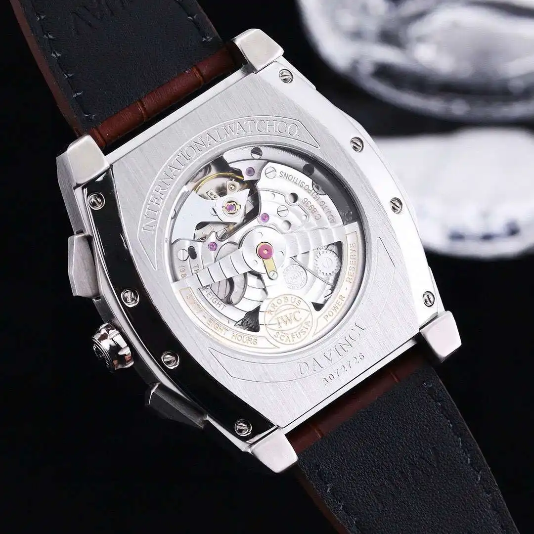 General Watches IWC men's watch with original fully automatic mechanical movement, top 316 stainless steel case and strap, mineral super mirror, diameter 43mm KK08500 1 view 3