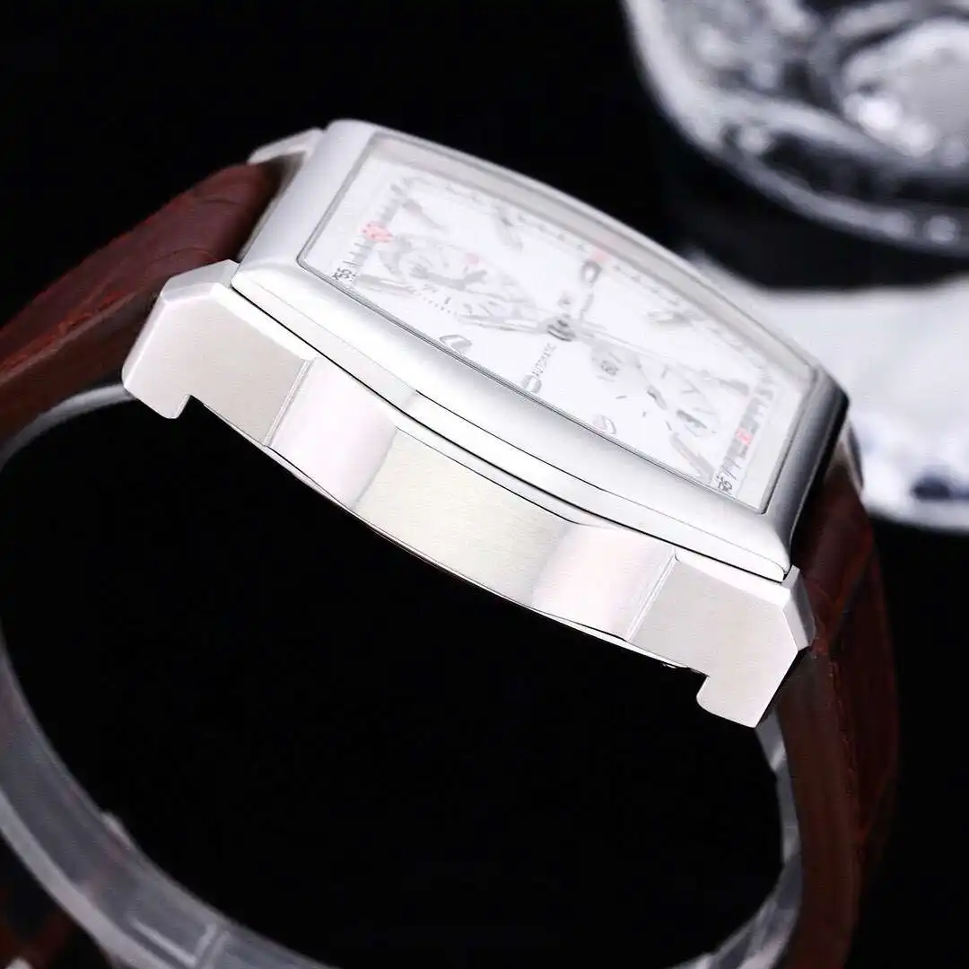 General Watches IWC men's watch with original fully automatic mechanical movement, top 316 stainless steel case and strap, mineral super mirror, diameter 43mm KK08500 1 view 4