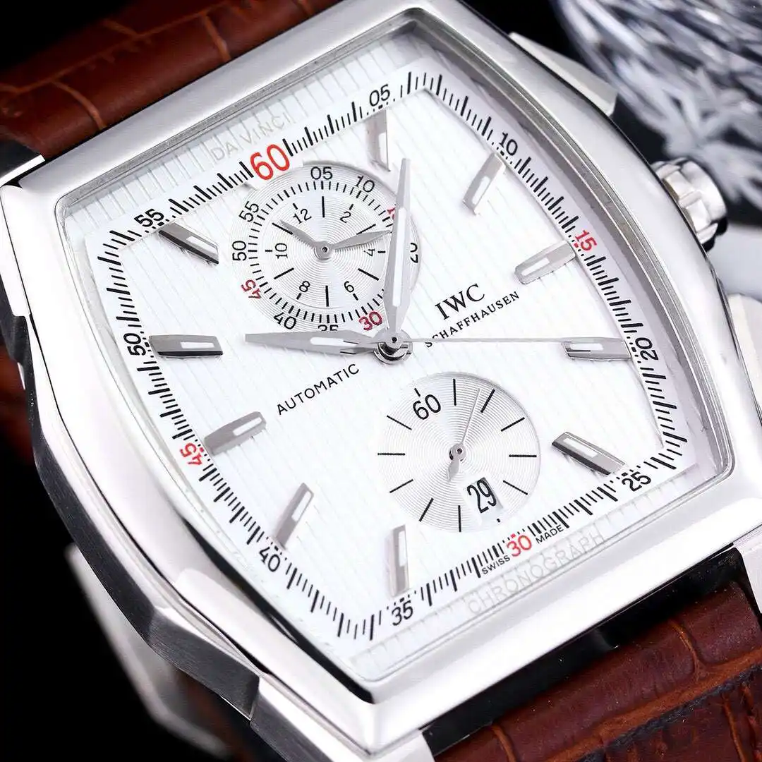 General Watches IWC men's watch with original fully automatic mechanical movement, top 316 stainless steel case and strap, mineral super mirror, diameter 43mm KK08500 1 view 7