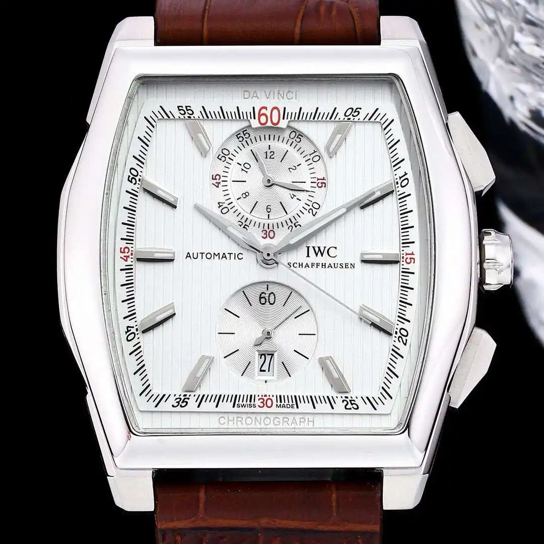General Watches IWC men's watch with original fully automatic mechanical movement, top 316 stainless steel case and strap, mineral super mirror, diameter 43mm KK08500 1 view 8