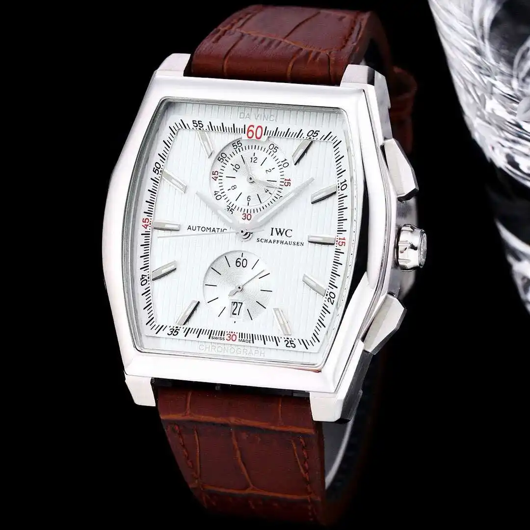 General Watches IWC men's watch with original fully automatic mechanical movement, top 316 stainless steel case and strap, mineral super mirror, diameter 43mm KK08500 1 view 9