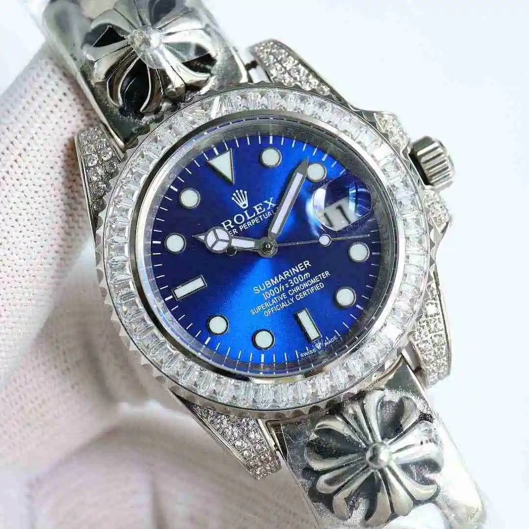 General Watches Rolex Watch Men's Watch Paired with Original Fully Automatic Mechanical Movement Top Grade 316 Precision Steel Case with Mineral Super Strong Mirror Diameter 43mm kk view 9
