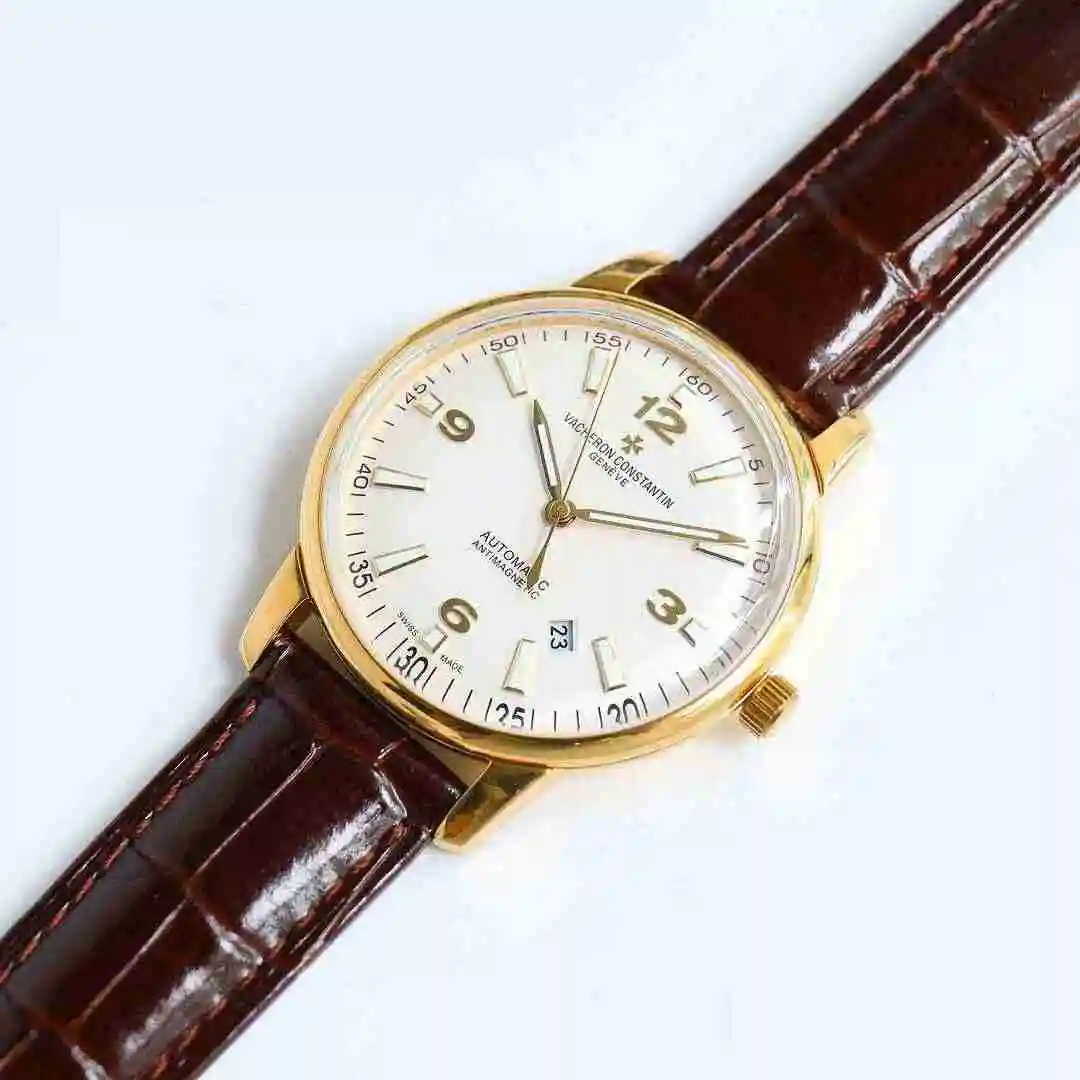 General Watches Vacheron Constantin Jiangshi Danton Watch Men's Watch Paired with Original Fully Automatic Mechanical Movement, Top Grade 316 Precision Steel Case with Mineral Super Strong Mirror Diameter 41mm kk view 2