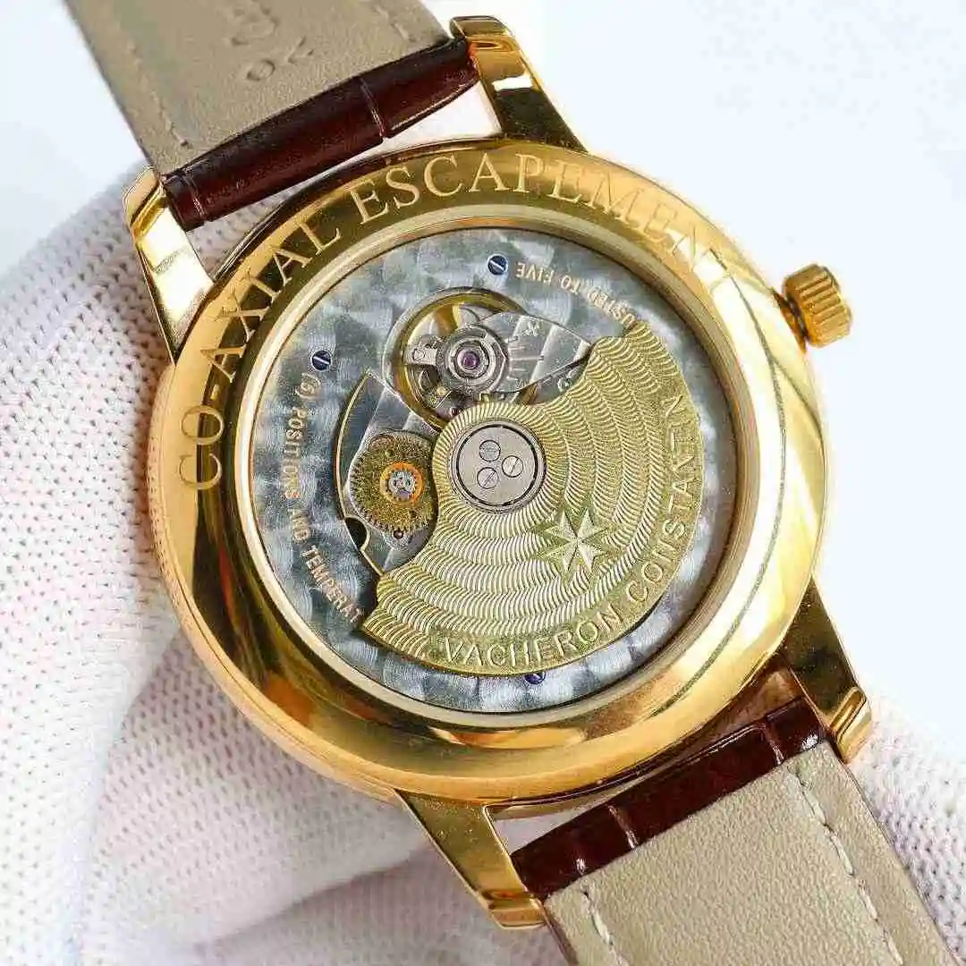 General Watches Vacheron Constantin Jiangshi Danton Watch Men's Watch Paired with Original Fully Automatic Mechanical Movement, Top Grade 316 Precision Steel Case with Mineral Super Strong Mirror Diameter 41mm kk view 4