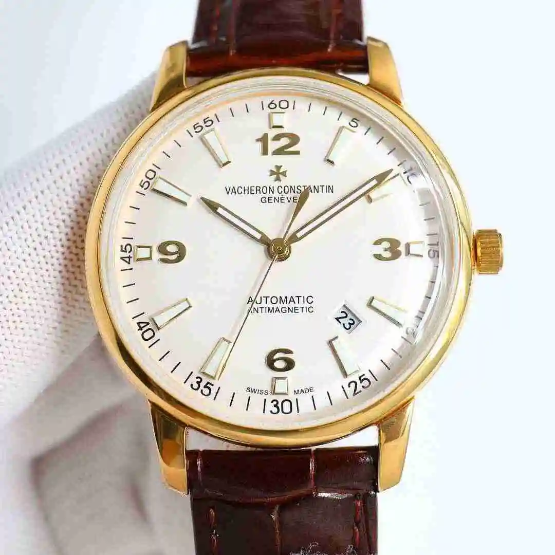 General Watches Vacheron Constantin Jiangshi Danton Watch Men's Watch Paired with Original Fully Automatic Mechanical Movement, Top Grade 316 Precision Steel Case with Mineral Super Strong Mirror Diameter 41mm kk view 7
