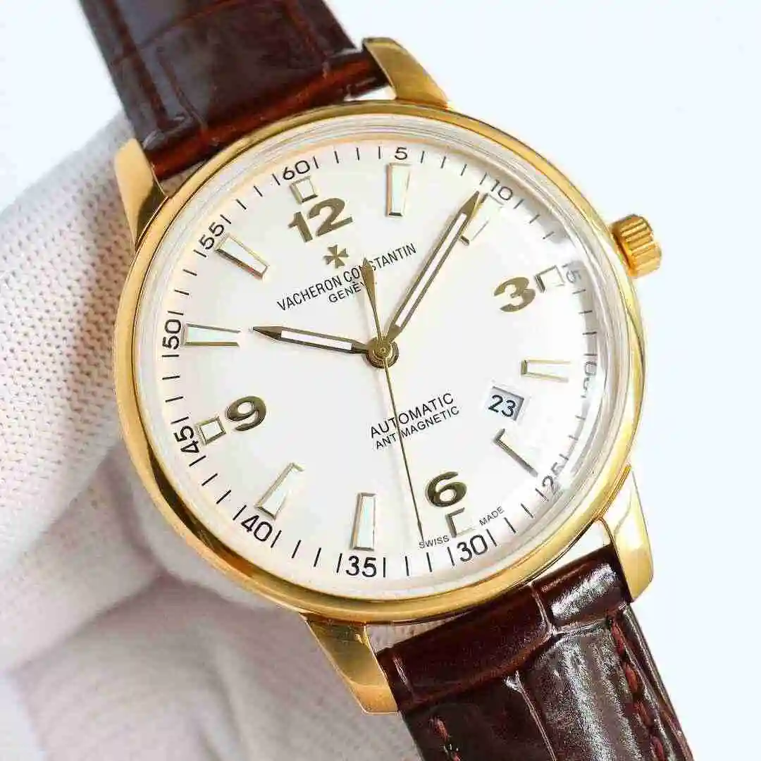 General Watches Vacheron Constantin Jiangshi Danton Watch Men's Watch Paired with Original Fully Automatic Mechanical Movement, Top Grade 316 Precision Steel Case with Mineral Super Strong Mirror Diameter 41mm kk view 8