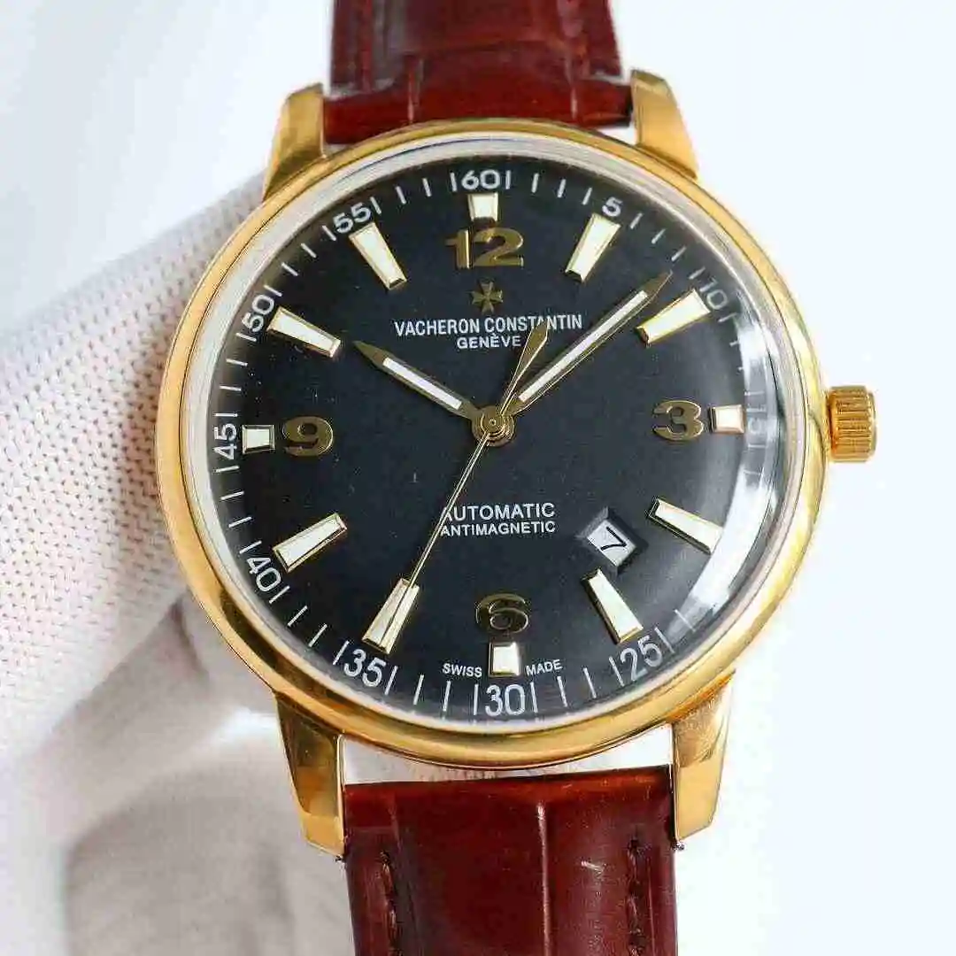General Watches Vacheron Constantin Jiangshi Danton Watch Men's Watch Paired with Original Fully Automatic Mechanical Movement, Top Grade 316 Precision Steel Case with Mineral Super Strong Mirror Diameter 41mm kk view 9
