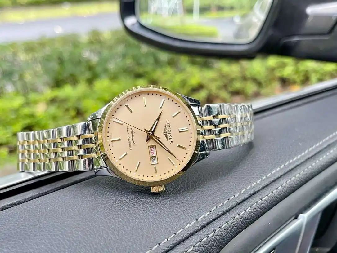 General Watches Watch Men's watch with original fully automatic mechanical movement, top-grade 316 stainless steel case and strap, mineral super mirror, diameter 42cm KK04250 3 view 4