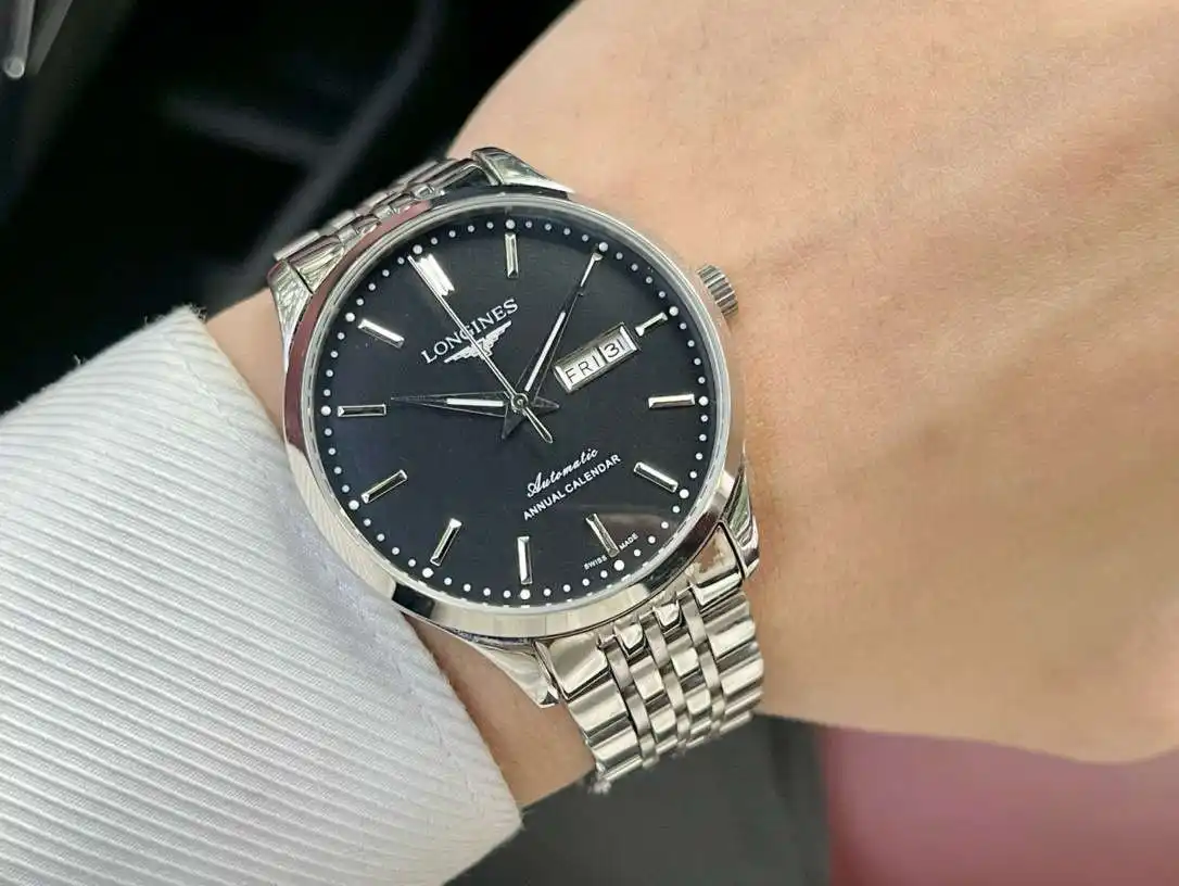 General Watches Watch Men's watch with original fully automatic mechanical movement, top-grade 316 stainless steel case and strap, mineral super mirror, diameter 42cm KK04250 3 view 6