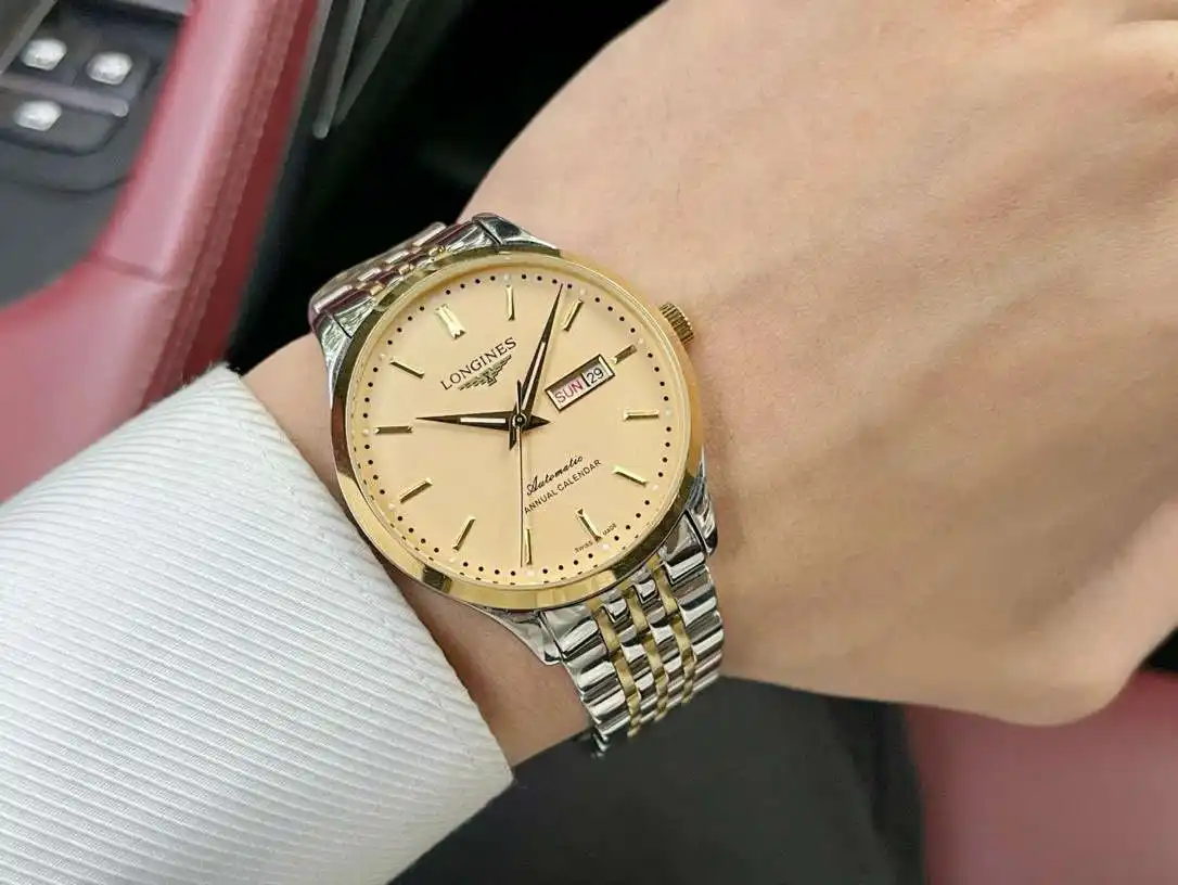 General Watches Watch Men's watch with original fully automatic mechanical movement, top-grade 316 stainless steel case and strap, mineral super mirror, diameter 42cm KK04250 3 view 9