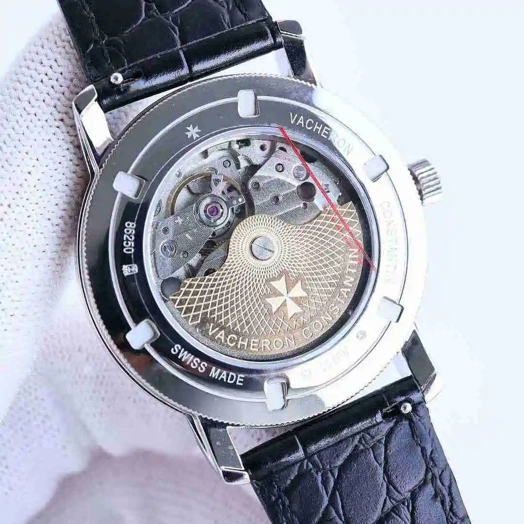 General Watches Vacheron Constantin Jiangshi Danton Watch Men's Watch Paired with Original Fully Automatic Mechanical Movement, Top Grade 316 Precision Steel Case with Mineral Super Strong Mirror Diameter 41mm kk07800 view 3