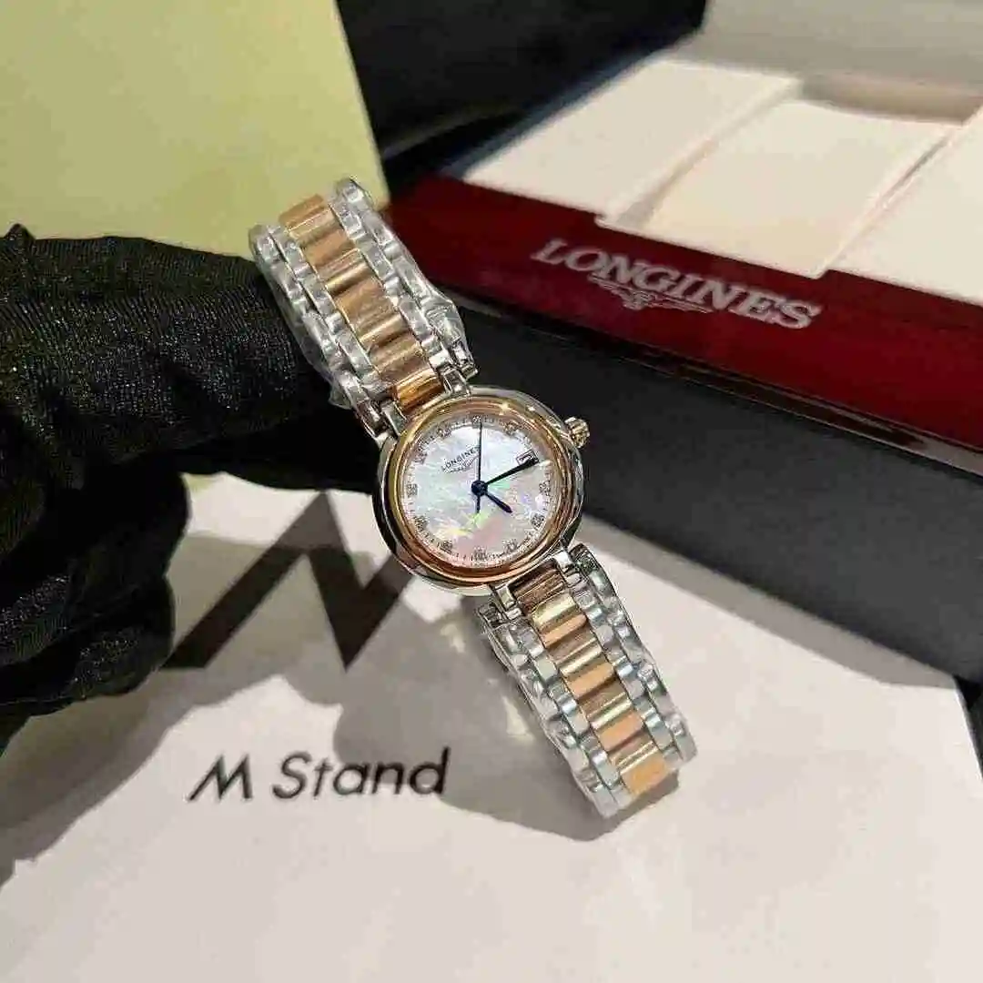 General Watches Longines Watch Women's Watch Paired with Original Fully Automatic Mechanical Movement Top grade 316 Precision Steel Case with Mineral Super Strong Mirror Diameter 26mm KK03650 view 7