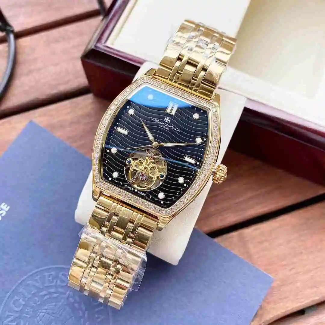 General Watches Vacheron Constantin Jiangshi Danton Watch Men's Watch Paired with Original Fully Automatic Mechanical Movement, Top Grade 316 Precision Steel Case with Mineral Super Strong Mirror Diameter 42mm KK05850 view 5