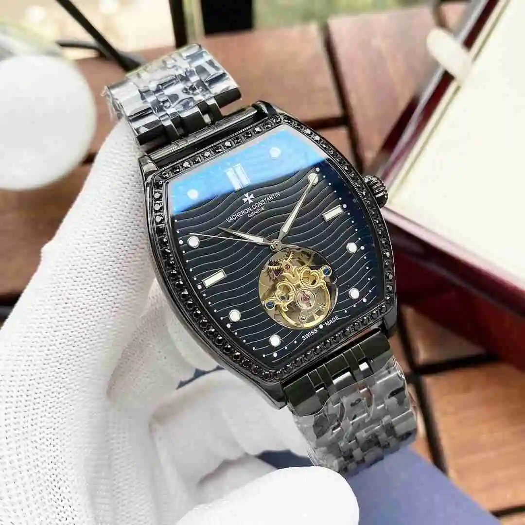 General Watches Vacheron Constantin Jiangshi Danton Watch Men's Watch Paired with Original Fully Automatic Mechanical Movement, Top Grade 316 Precision Steel Case with Mineral Super Strong Mirror Diameter 42mm KK05850 view 6