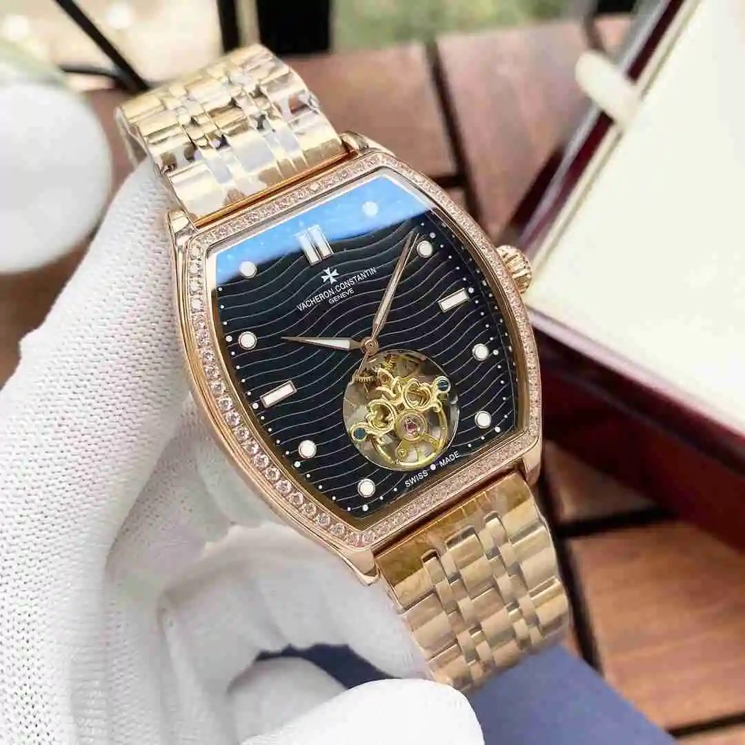 General Watches Vacheron Constantin Jiangshi Danton Watch Men's Watch Paired with Original Fully Automatic Mechanical Movement, Top Grade 316 Precision Steel Case with Mineral Super Strong Mirror Diameter 42mm KK05850 view 7