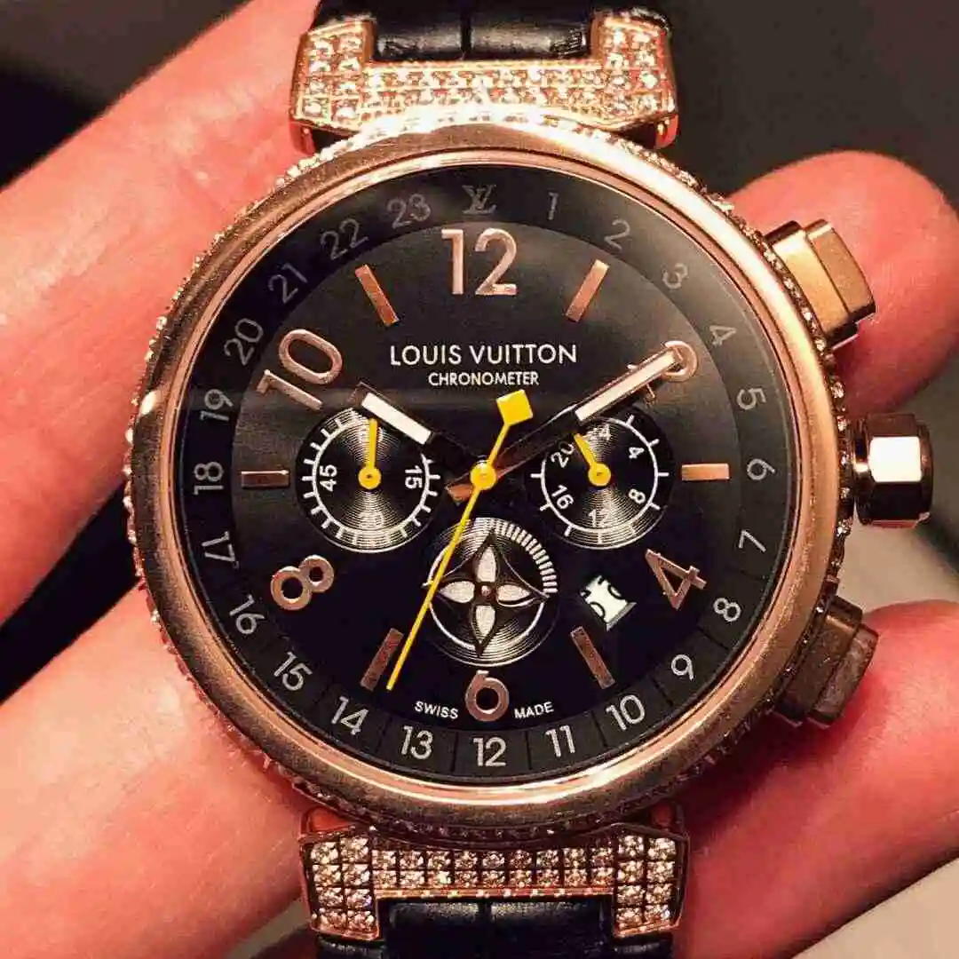 General Watches LV watch for men with original fully automatic mechanical movement, top grade 316 precision steel case with mineral super strong mirror diameter 41mm KK06250 view 6