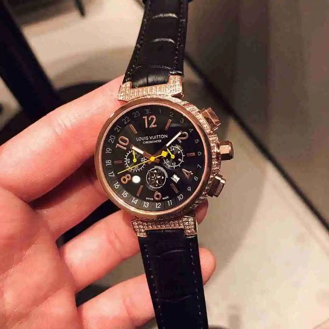 General Watches LV watch for men with original fully automatic mechanical movement, top grade 316 precision steel case with mineral super strong mirror diameter 41mm KK06250 view 7
