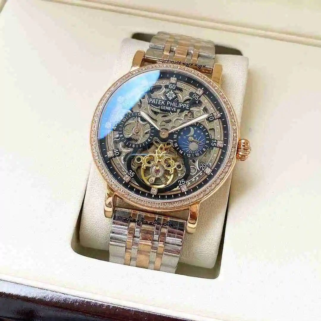 General Watches Patek Philippe Watch Men's Watch Paired with Original Fully Automatic Mechanical Movement Top Grade 316 Precision Steel Case Case with Mineral Super Strong Mirror Diameter 42mm KK05250 1 view 9