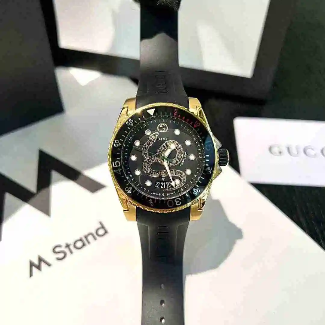 General Watches GUCCI Gucci Watch Couple Watch Paired with Original Fully Automatic Mechanical Movement Top grade 316 Precision Steel Case Case with Mineral Super Strong Mirror Diameter 40mm KK04250 view 9