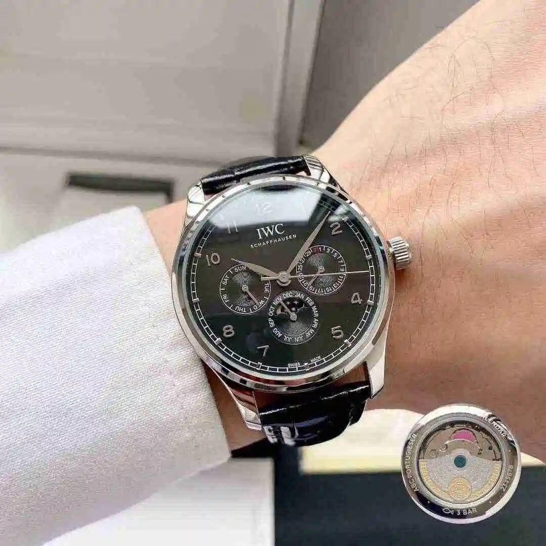 General Watches IWC Wanguo Watch Men's Watch Paired with Original Fully Automatic Mechanical Movement Top Grade 316 Precision Steel Case with Mineral Super Strong Mirror Diameter 40mm KK04350 view 4
