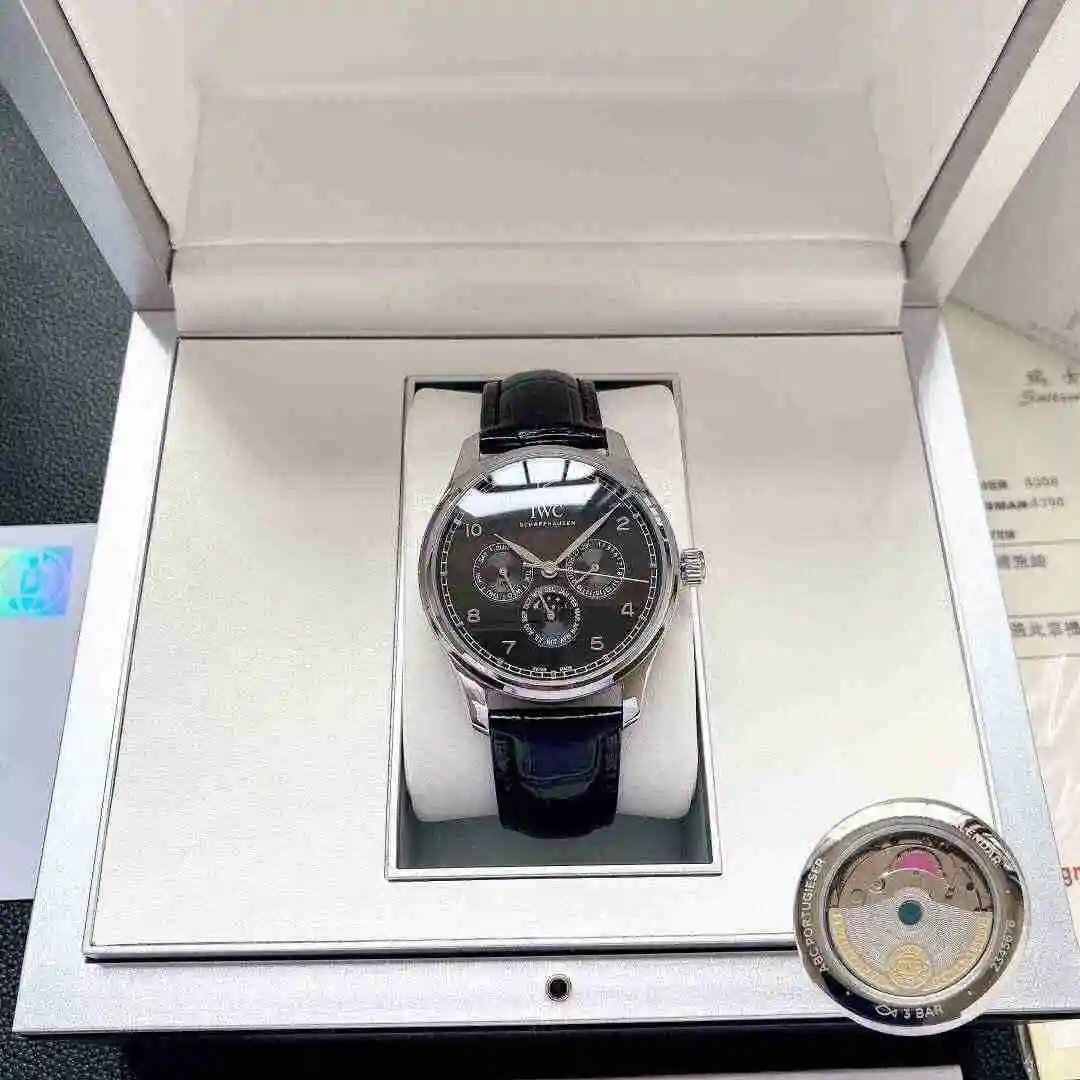 General Watches IWC Wanguo Watch Men's Watch Paired with Original Fully Automatic Mechanical Movement Top Grade 316 Precision Steel Case with Mineral Super Strong Mirror Diameter 40mm KK04350 view 7