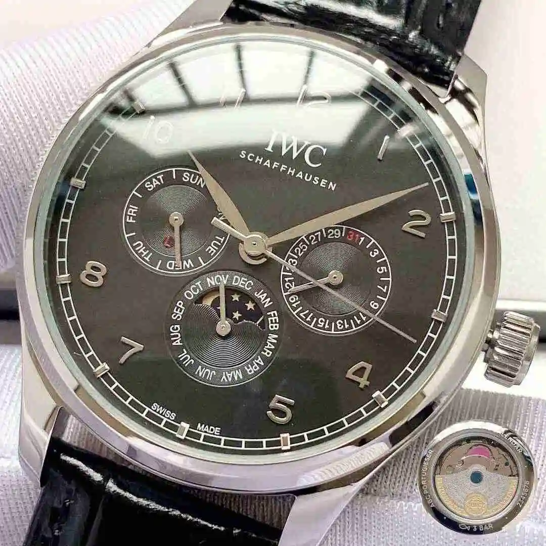 General Watches IWC Wanguo Watch Men's Watch Paired with Original Fully Automatic Mechanical Movement Top Grade 316 Precision Steel Case with Mineral Super Strong Mirror Diameter 40mm KK04350 view 8