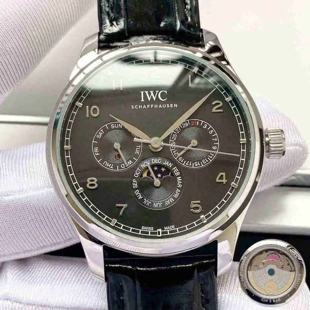 General Watches IWC Wanguo Watch Men's Watch Paired with Original Fully Automatic Mechanical Movement Top Grade 316 Precision Steel Case with Mineral Super Strong Mirror Diameter 40mm KK04350 view 9