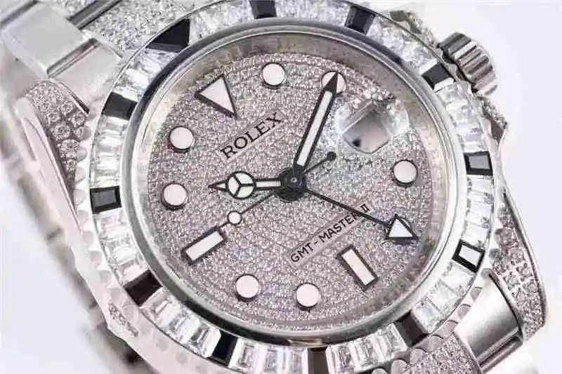 General Watches Rolex Greenwich II Rear Diamond Custom 40mm Watch view 7