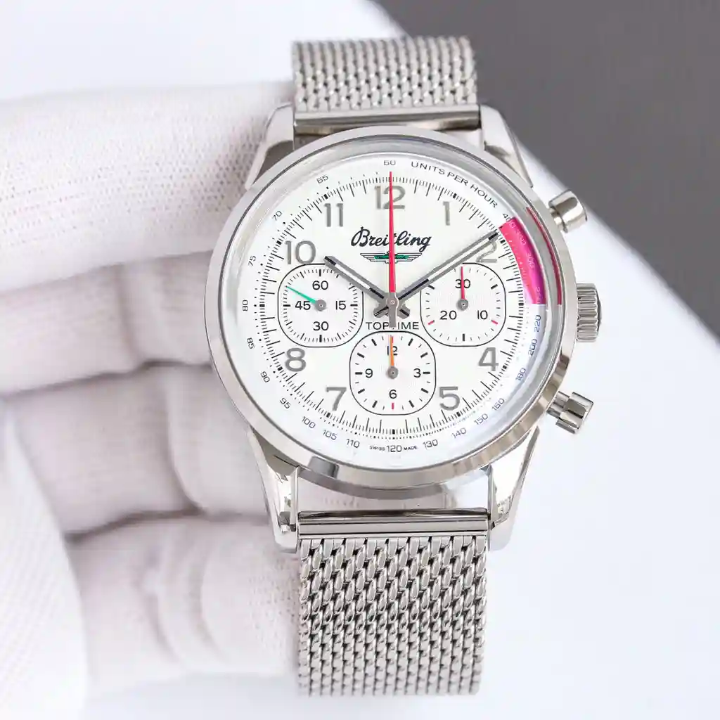 General Watches Breitling Bai@Nianling watch men's watch with original fully automatic mechanical movement top 316 stainless steel case strap mineral super mirror diameter 42mm KK view 8