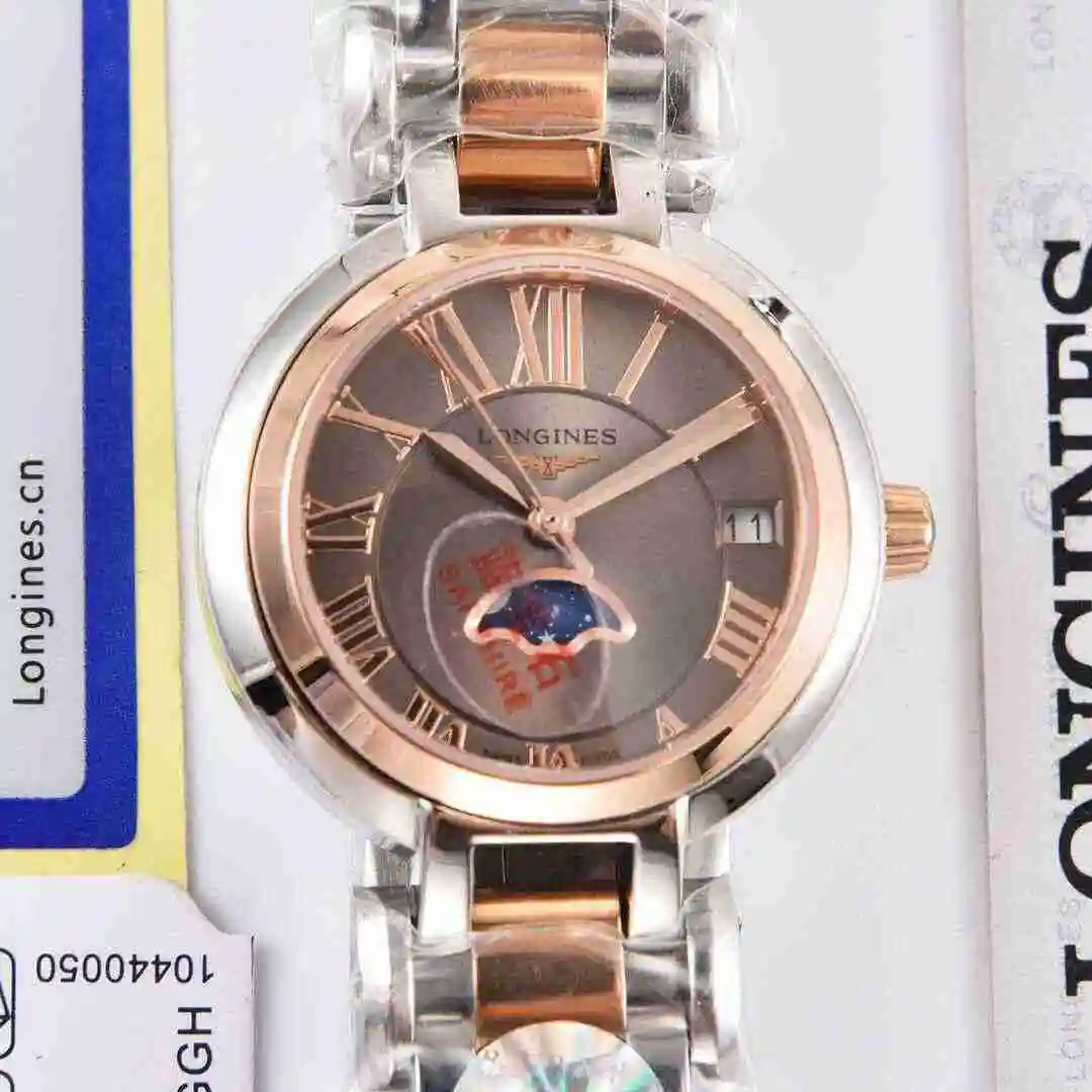 General Watches Longines Watch Women's Watch Paired with Original Fully Automatic Mechanical Movement Top grade 316 Precision Steel Case with Mineral Super Strong Mirror Diameter 30mm KK02450 3 view 7