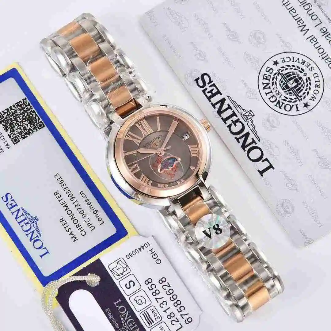 General Watches Longines Watch Women's Watch Paired with Original Fully Automatic Mechanical Movement Top grade 316 Precision Steel Case with Mineral Super Strong Mirror Diameter 30mm KK02450 3 view 8