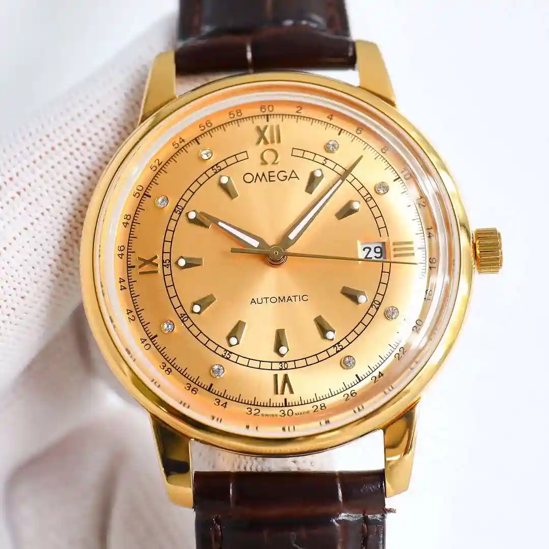 General Watches Omega Ou @ Miga Watch Men's Watch Paired with Original Fully Automatic Mechanical Movement Top Grade 316 Precision Steel Case with Mineral Super Strong Mirror Diameter 40mm KK view 7