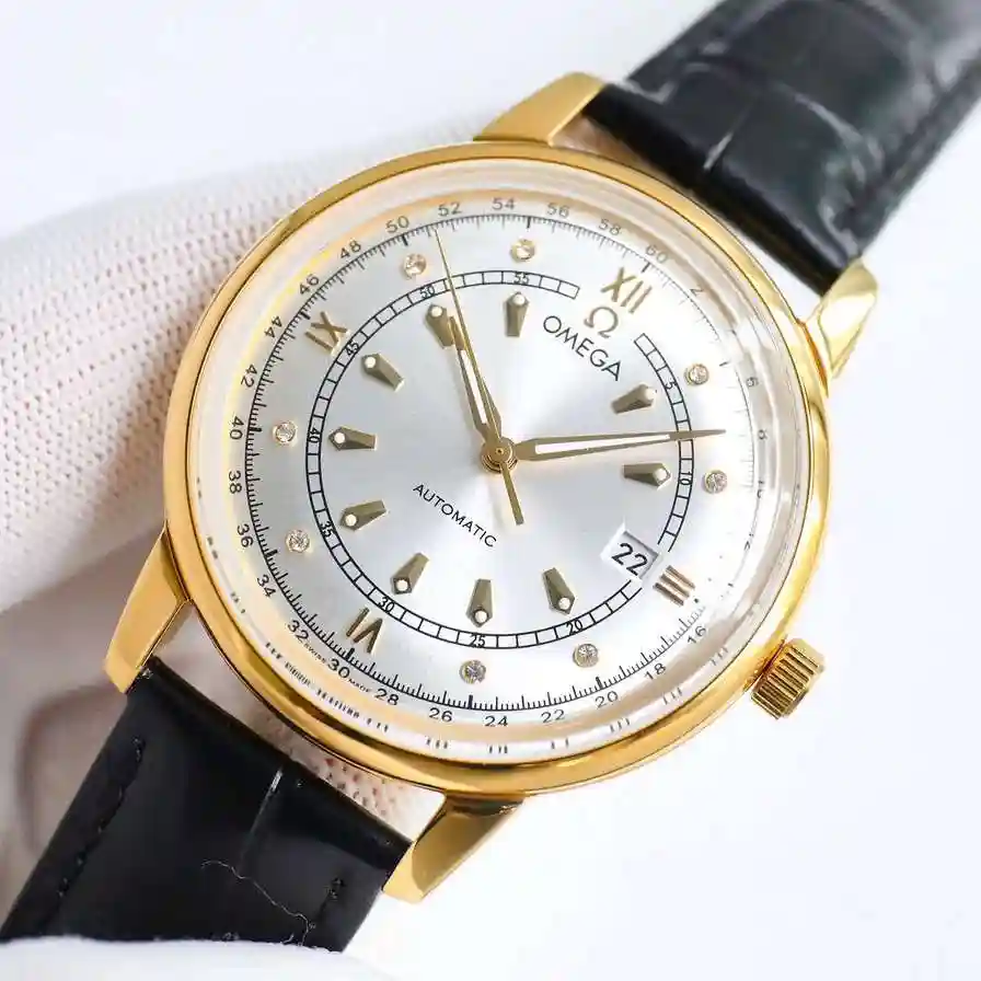General Watches Omega Ou @ Miga Watch Men's Watch Paired with Original Fully Automatic Mechanical Movement Top Grade 316 Precision Steel Case with Mineral Super Strong Mirror Diameter 40mm KK view 8