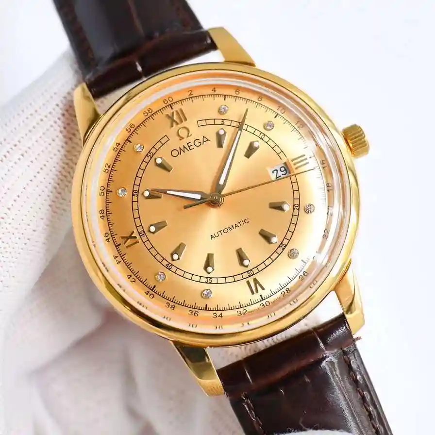 General Watches Omega Ou @ Miga Watch Men's Watch Paired with Original Fully Automatic Mechanical Movement Top Grade 316 Precision Steel Case with Mineral Super Strong Mirror Diameter 40mm KK view 9