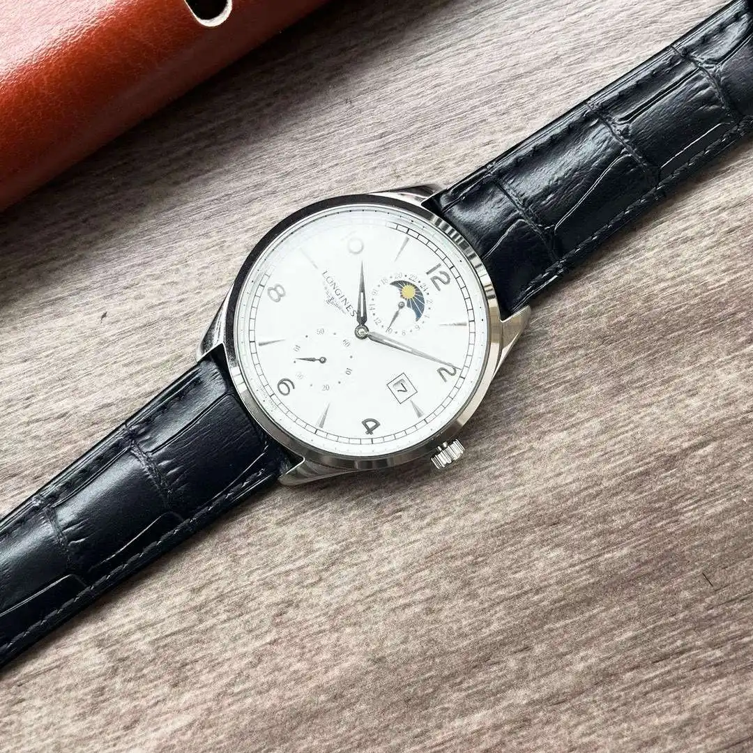 General Watches Longines Watch Lang@ men's watch with original fully automatic mechanical movement, top-grade 316 stainless steel case and strap, mineral super mirror, diameter 42mm KK04050 view 5