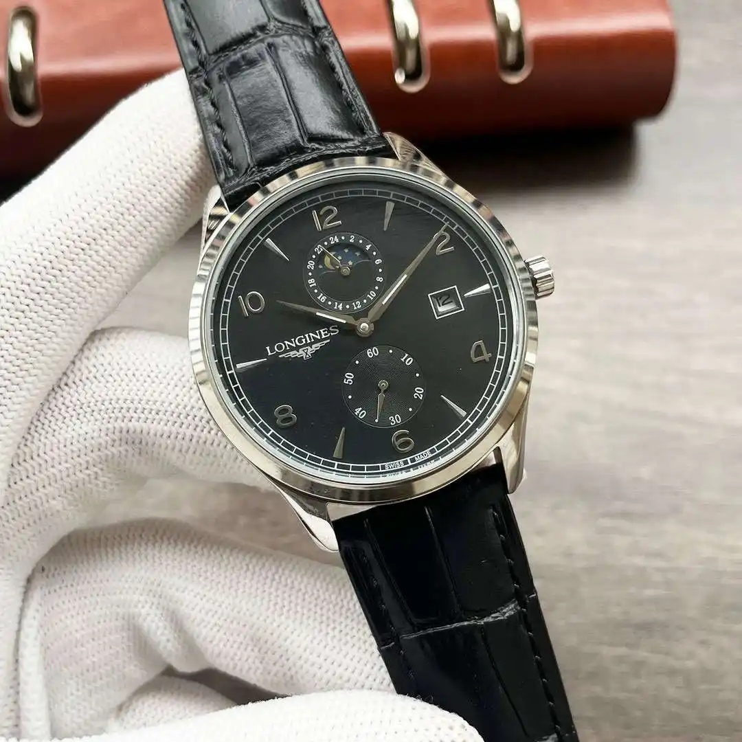 General Watches Longines Watch Lang@ men's watch with original fully automatic mechanical movement, top-grade 316 stainless steel case and strap, mineral super mirror, diameter 42mm KK04050 view 9