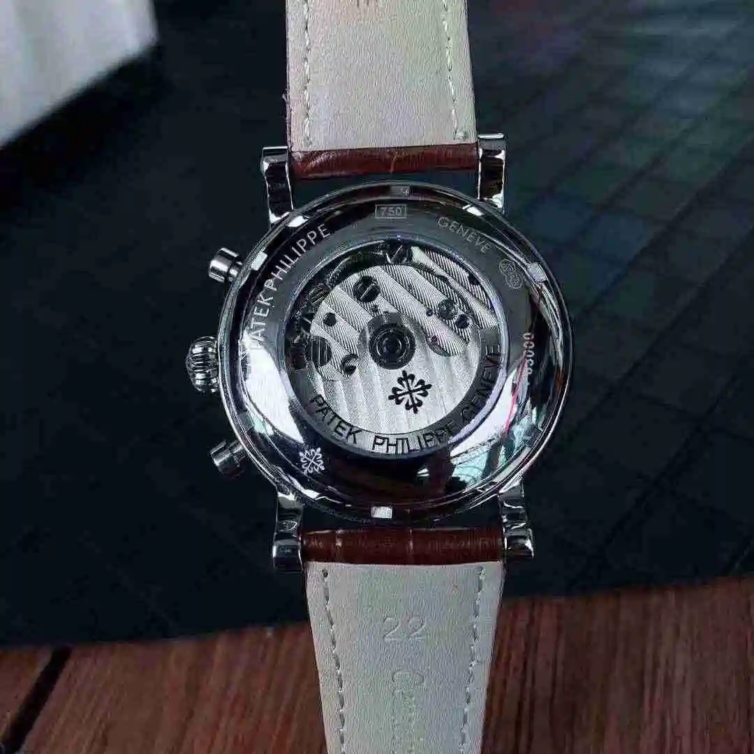 General Watches Patek Philippe Watch Men's Watch Paired with Original Fully Automatic Mechanical Movement Top Grade 316 Precision Steel Case Case with Mineral Super Strong Mirror Diameter 43mm KK04650 5 view 3