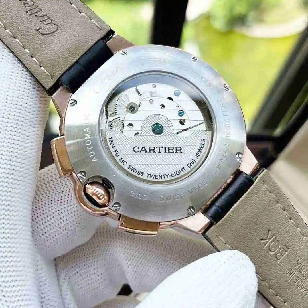 General Watches Cartier Watch Men's Watch Paired with Original Fully Automatic Mechanical Movement Top Grade 316 Precision Steel Case with Mineral Super Strong Mirror Diameter 44mm KK05400 view 3
