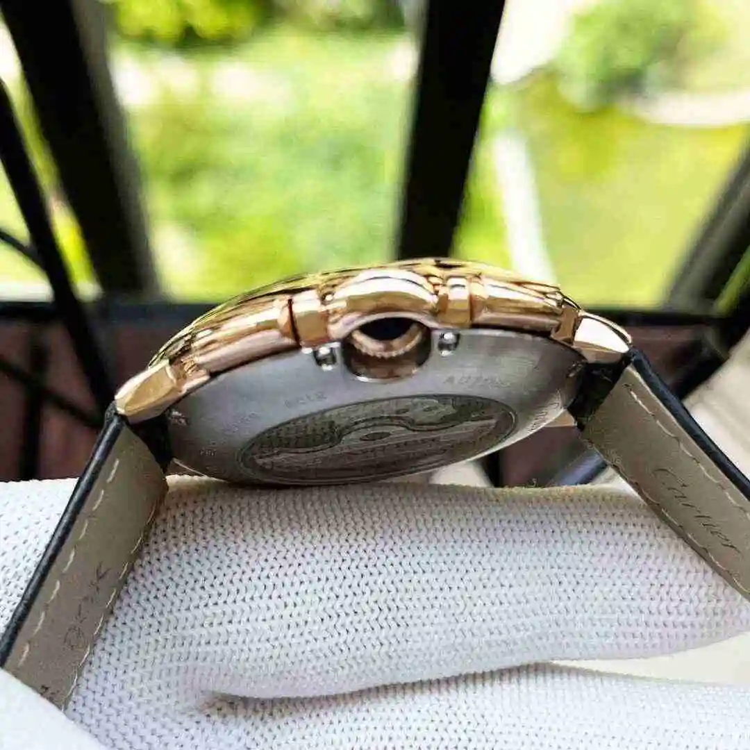 General Watches Cartier Watch Men's Watch Paired with Original Fully Automatic Mechanical Movement Top Grade 316 Precision Steel Case with Mineral Super Strong Mirror Diameter 44mm KK05400 view 4
