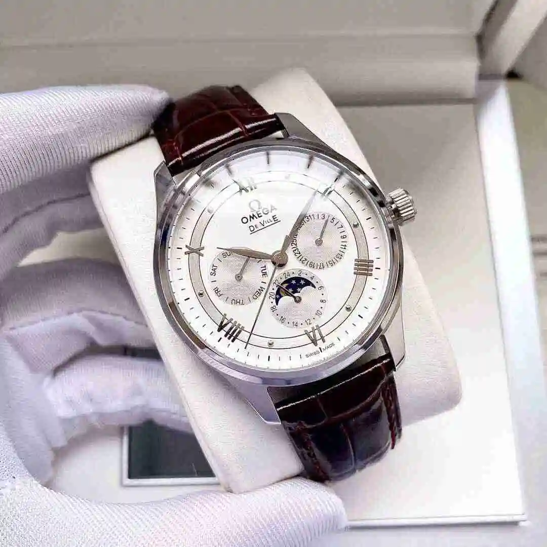 General Watches Omega Watch Men's Watch Paired with Original Fully Automatic Mechanical Movement Top Grade 316 Precision Steel Case with Mineral Super Strong Mirror Diameter 40mm KK04850 3 view 9