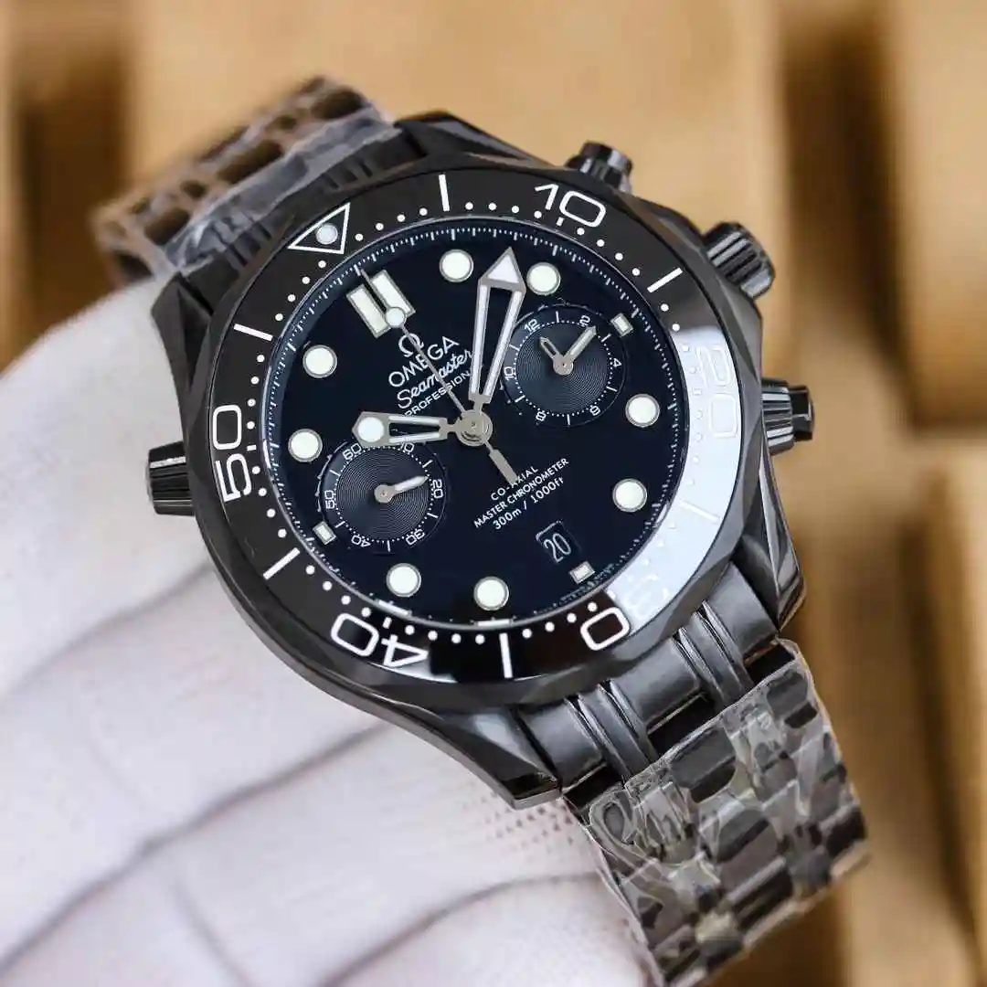 General Watches Advanced customized version of the new Omega watch for men with original fully automatic mechanical movement, top grade 316 precision steel case watch strap, mineral super strong mirror diameter 44mm view 2