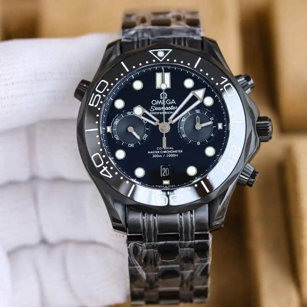 General Watches Advanced customized version of the new Omega watch for men with original fully automatic mechanical movement, top grade 316 precision steel case watch strap, mineral super strong mirror diameter 44mm view 3