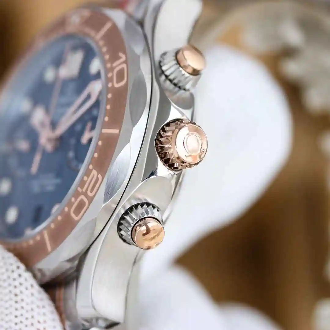 General Watches Advanced customized version of the new Omega watch for men with original fully automatic mechanical movement, top grade 316 precision steel case watch strap, mineral super strong mirror diameter 44mm view 7
