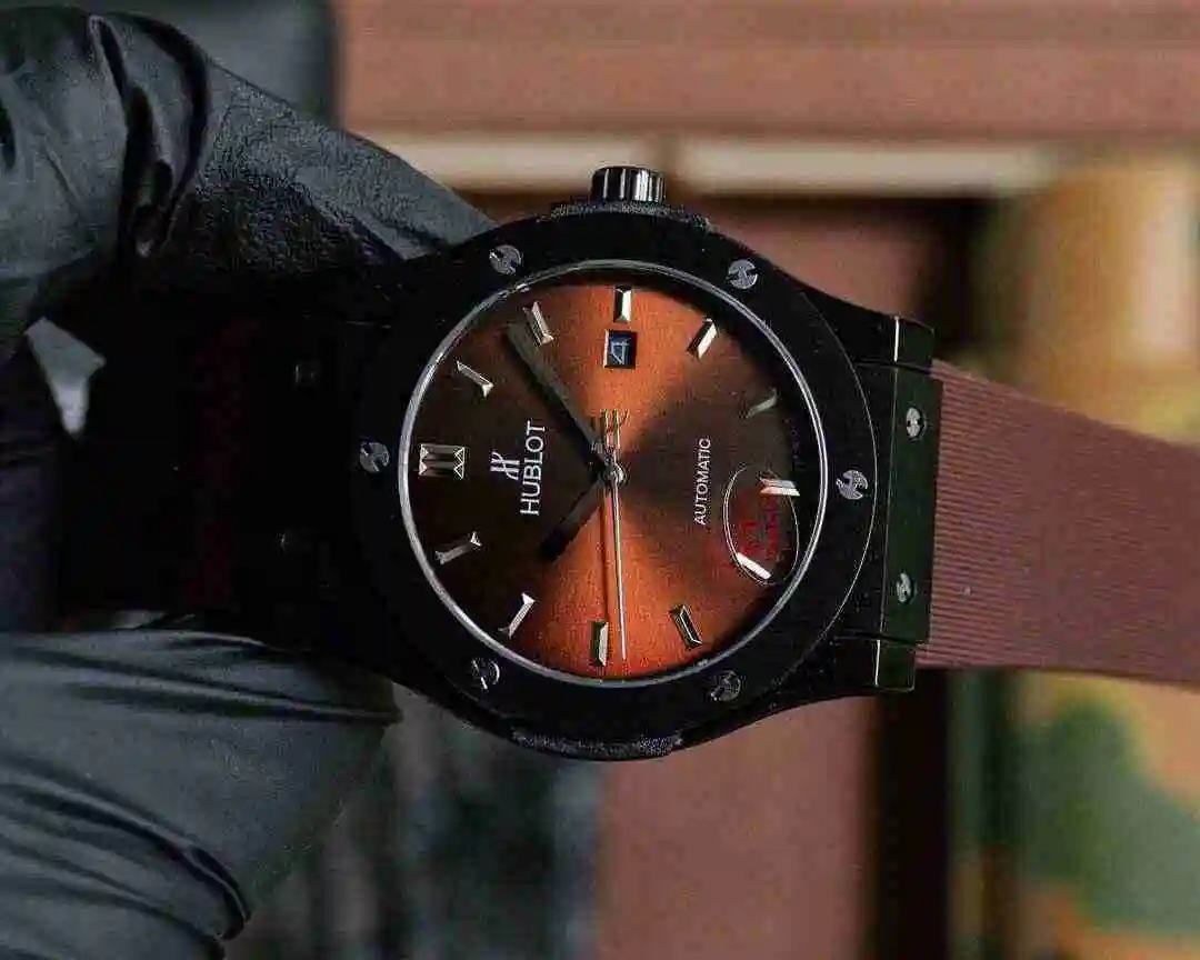 General Watches Hublot Hengbao Watch Men's Watch Paired with Original Fully Automatic Mechanical Movement Top Grade 316 Precision Steel Case with Mineral Super Strong Mirror Diameter 45mm KK03 view 7