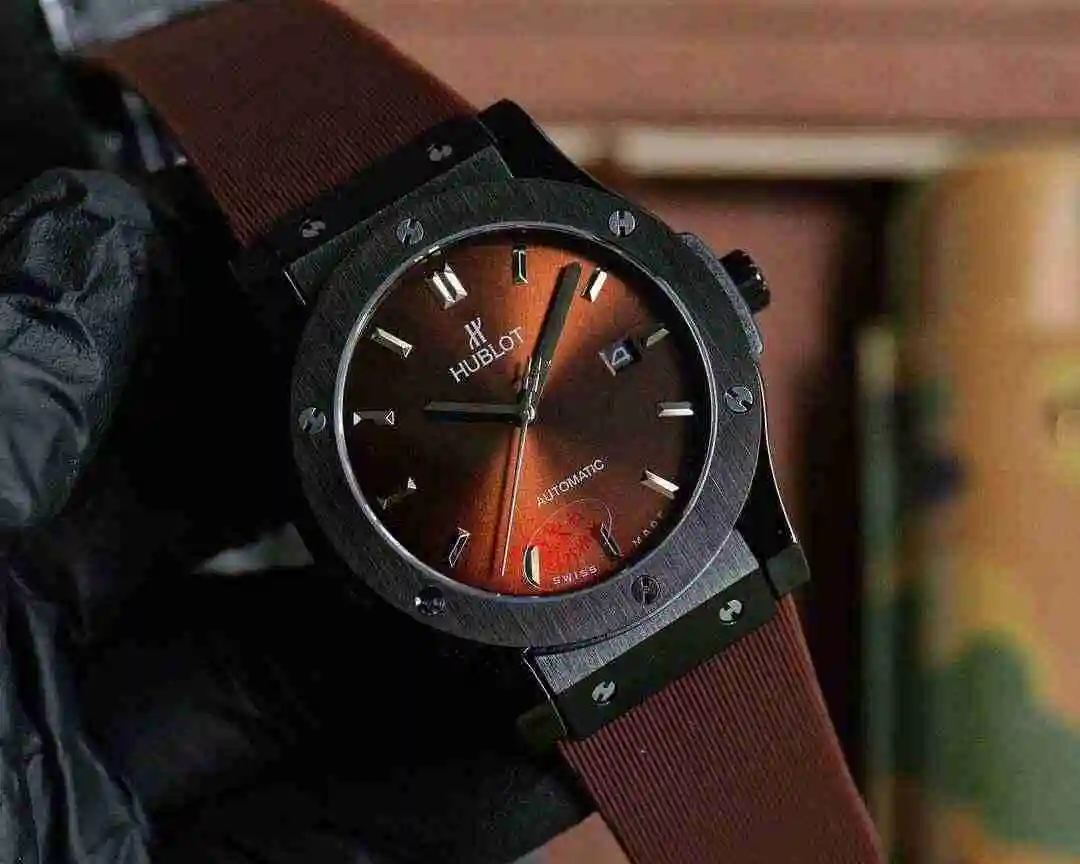 General Watches Hublot Hengbao Watch Men's Watch Paired with Original Fully Automatic Mechanical Movement Top Grade 316 Precision Steel Case with Mineral Super Strong Mirror Diameter 45mm KK03 view 9