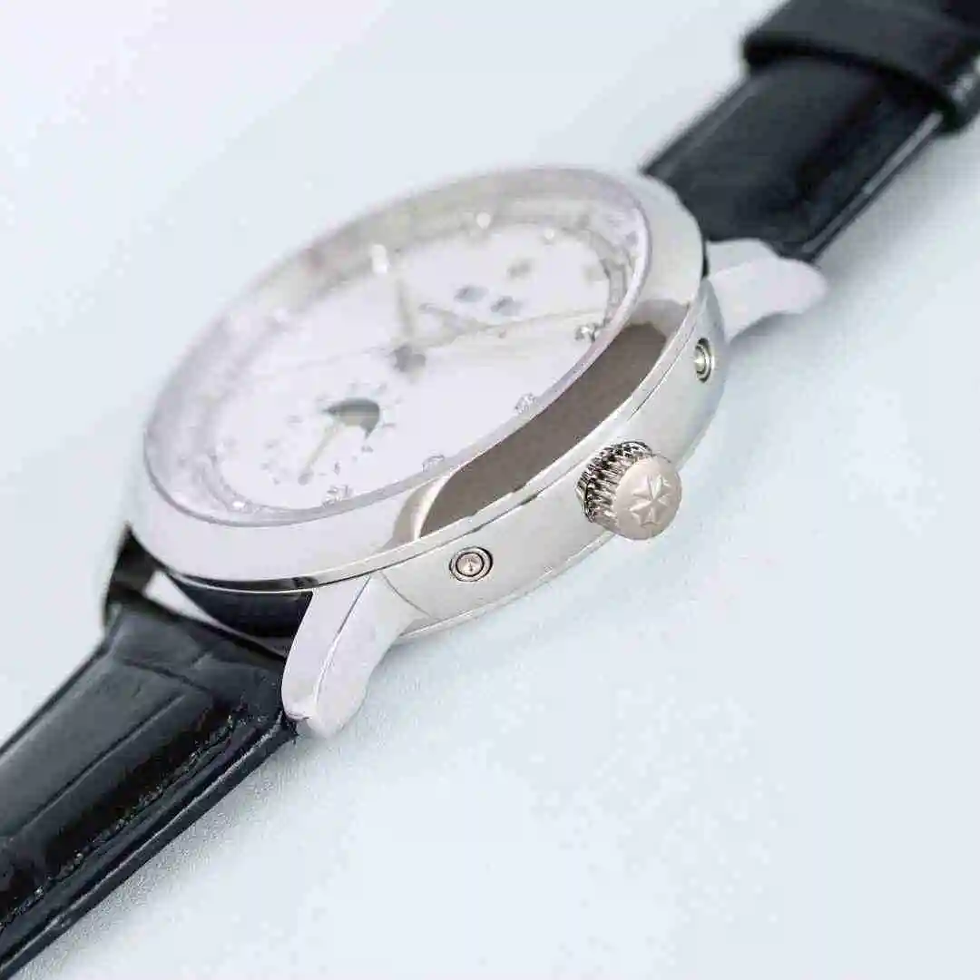 General Watches Vacheron Constantin Jiangshi Danton Watch Men's Watch Paired with Original Fully Automatic Mechanical Movement, Top Grade 316 Precision Steel Case with Mineral Super Strong Mirror Diameter 40mm kk011500 view 4