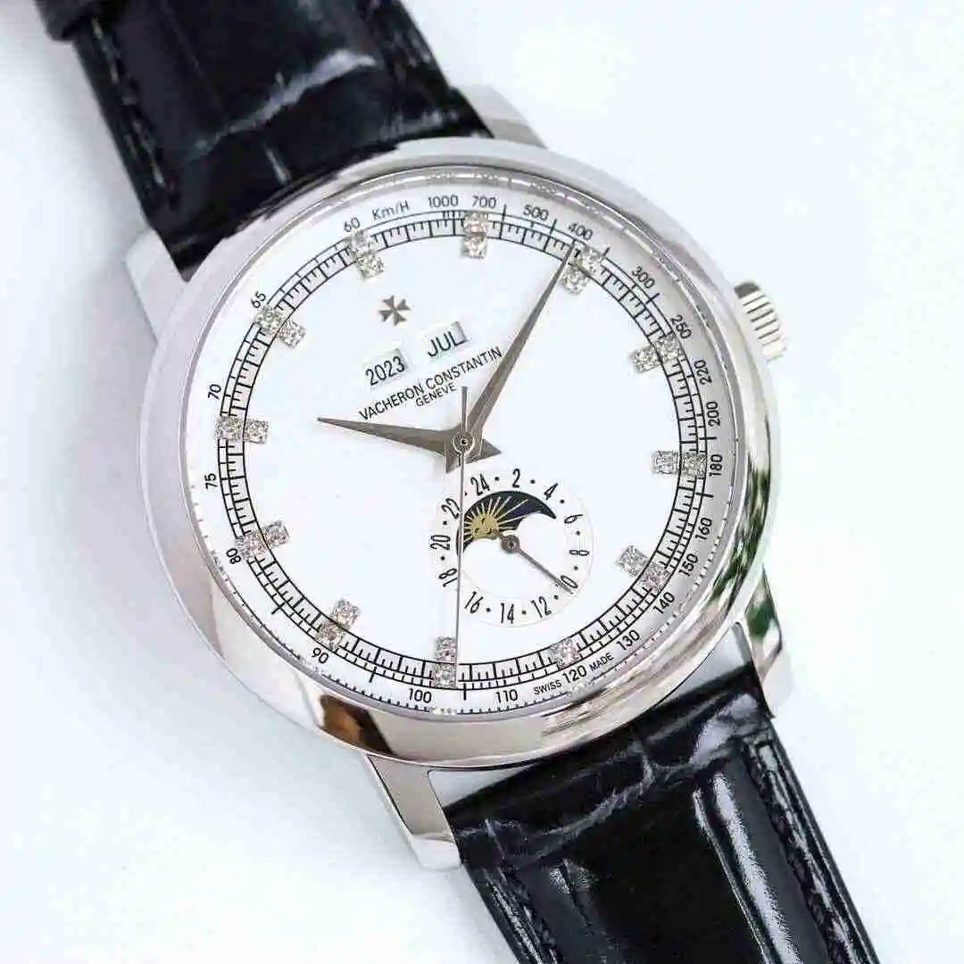 General Watches Vacheron Constantin Jiangshi Danton Watch Men's Watch Paired with Original Fully Automatic Mechanical Movement, Top Grade 316 Precision Steel Case with Mineral Super Strong Mirror Diameter 40mm kk011500 view 5