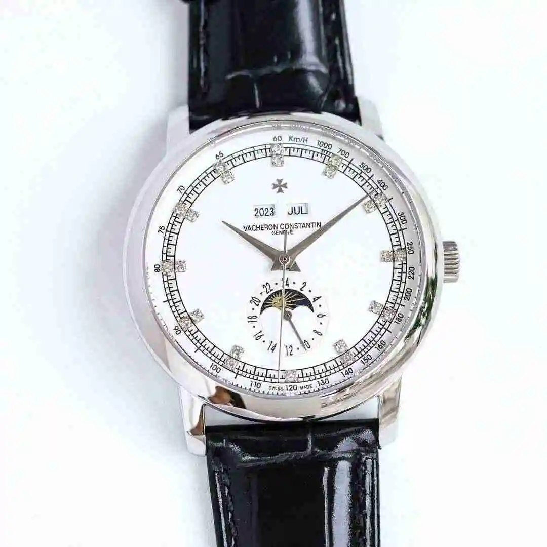 General Watches Vacheron Constantin Jiangshi Danton Watch Men's Watch Paired with Original Fully Automatic Mechanical Movement, Top Grade 316 Precision Steel Case with Mineral Super Strong Mirror Diameter 40mm kk011500 view 6